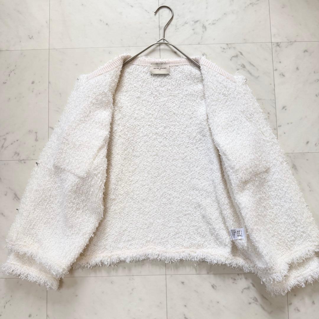 定価3.3万♡ ユナイテッドアローズ ツイードジャケット 白