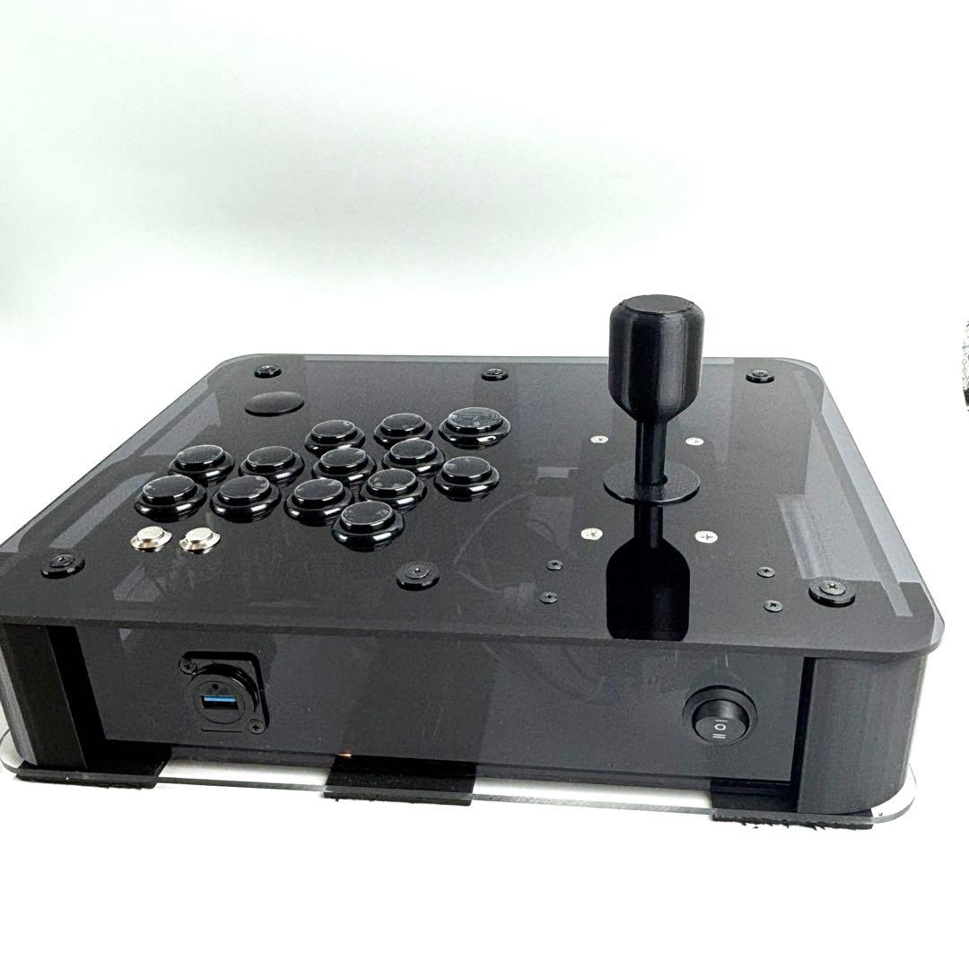 【静音レバー＋ショートストロークボタン】 Qanba Gravity ハンドル付