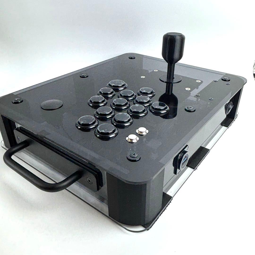 【静音レバー＋ショートストロークボタン】 Qanba Gravity ハンドル付