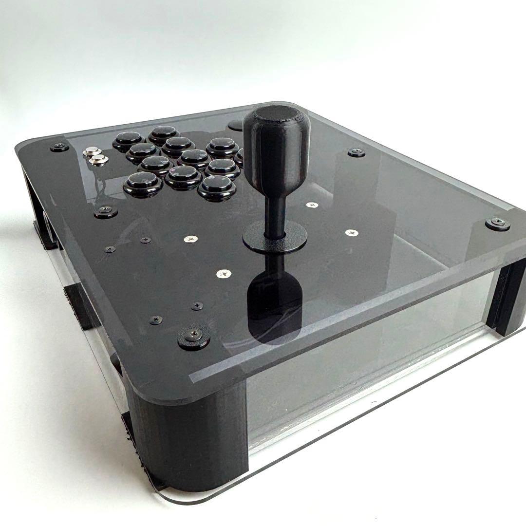 【静音レバー＋ショートストロークボタン】 Qanba Gravity ハンドル付