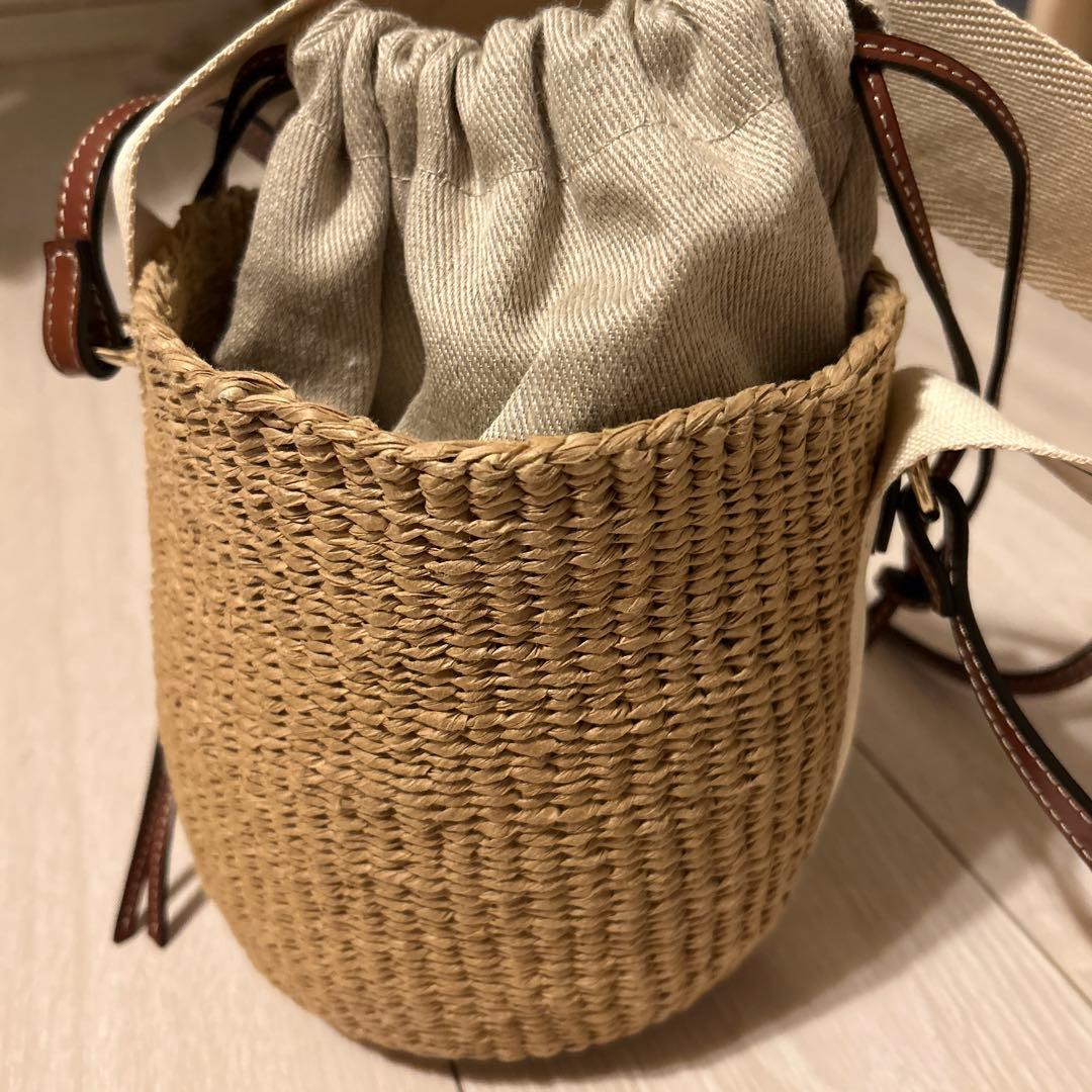 Chloe クロエ WOODY スモールバスケット カゴバッグ