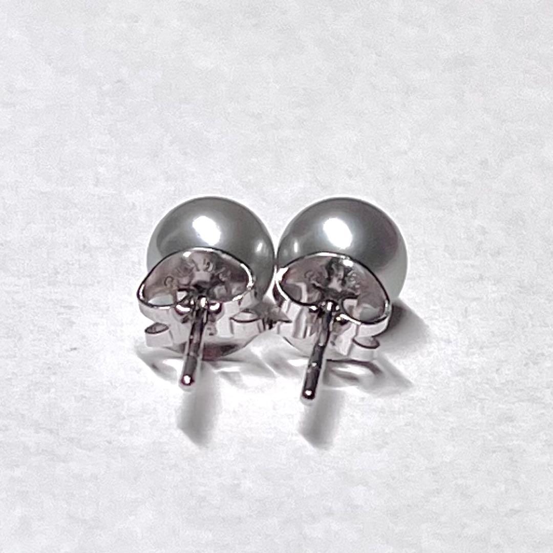 Imuzak】タサキ パール ネックレス 7mm WGk18ピアス セット