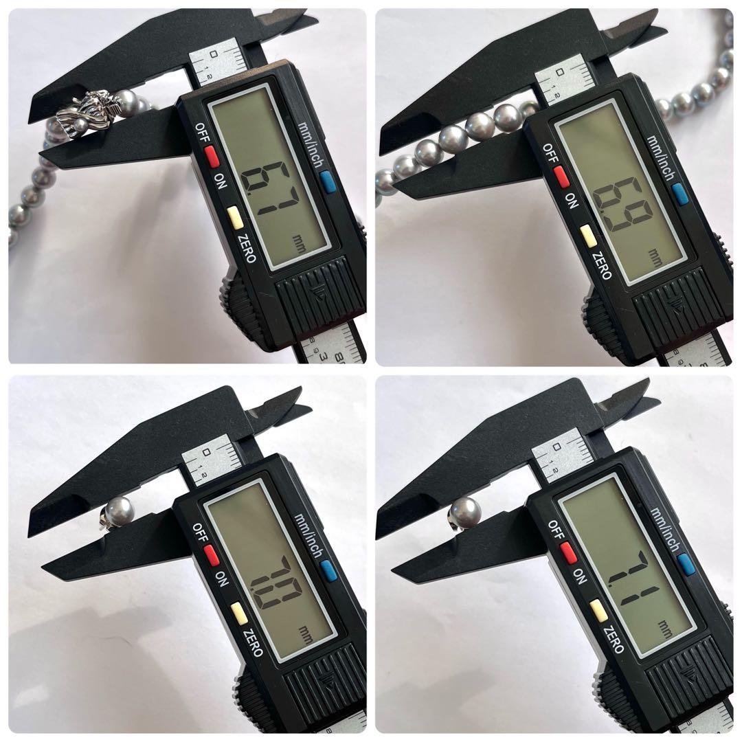 Imuzak】タサキ パール ネックレス 7mm WGk18ピアス セット