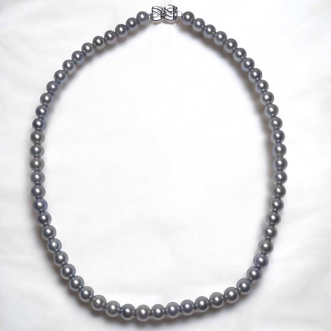 Imuzak】タサキ パール ネックレス 7mm WGk18ピアス セット