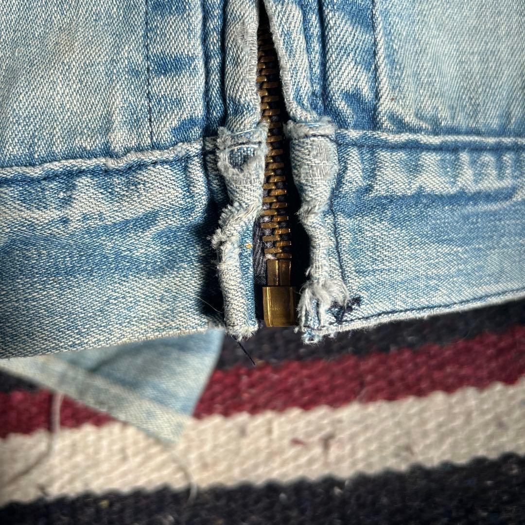 Wrangler、ライトブルー デニムジャケット コーデュロイ襟