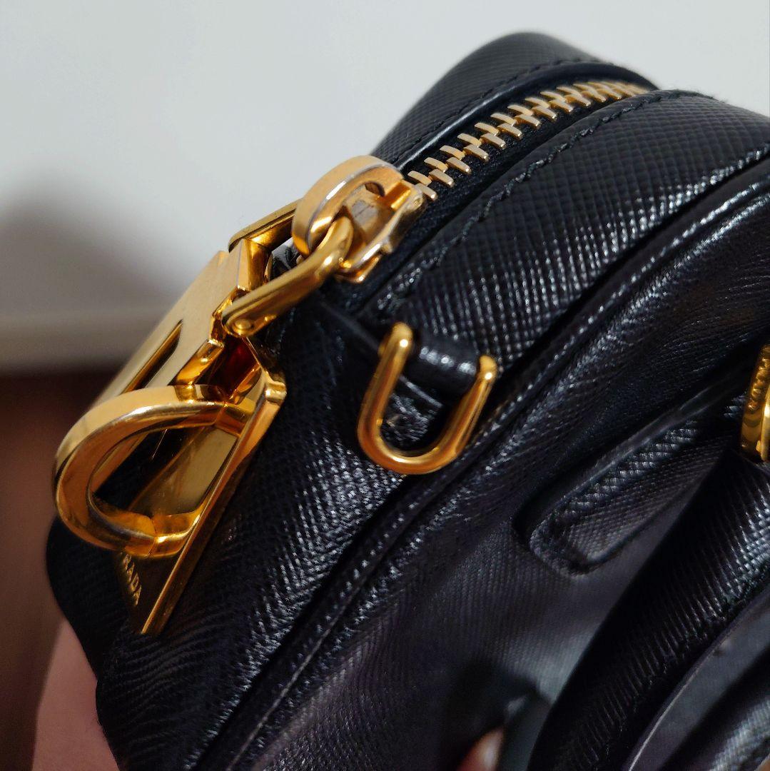 PRADA サフィアーノ レザー ミニバッグ チェーンショルダーバッグ