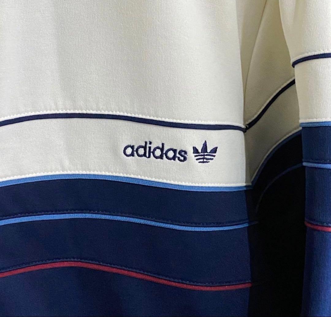 adidas 80's アディダス　トラックジャケット　トレフォイルロゴ刺繍