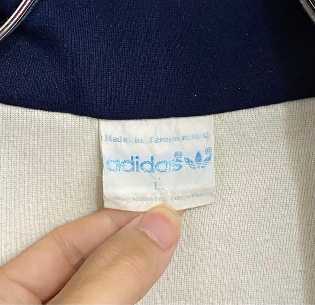 adidas 80's アディダス　トラックジャケット　トレフォイルロゴ刺繍
