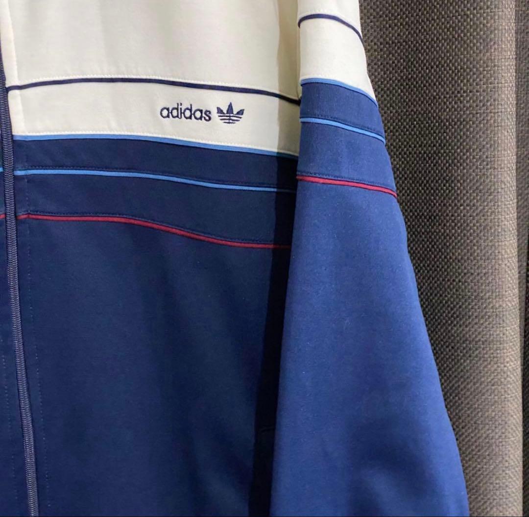 adidas 80's アディダス　トラックジャケット　トレフォイルロゴ刺繍