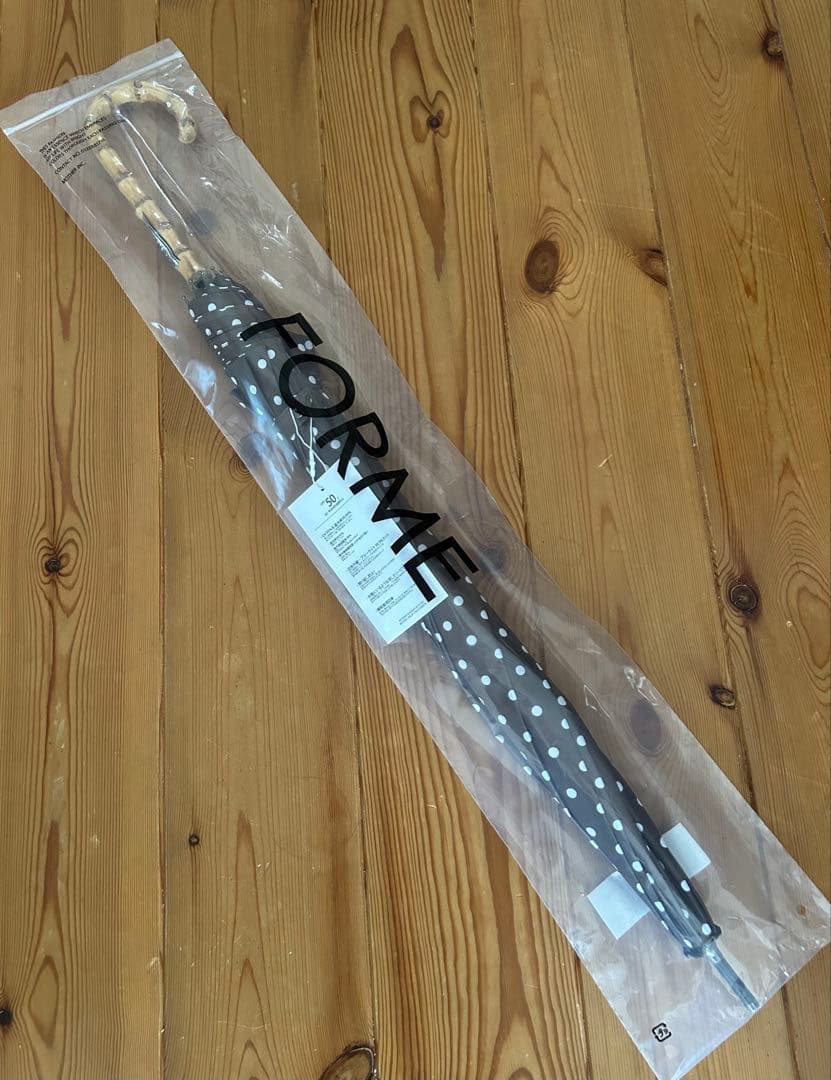 新品未使用　FORME 東原亜希　晴雨兼用傘　ブラウンドット