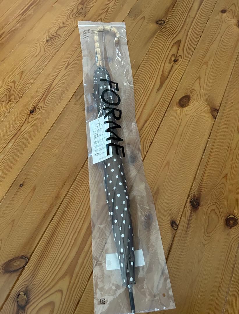 新品未使用　FORME 東原亜希　晴雨兼用傘　ブラウンドット