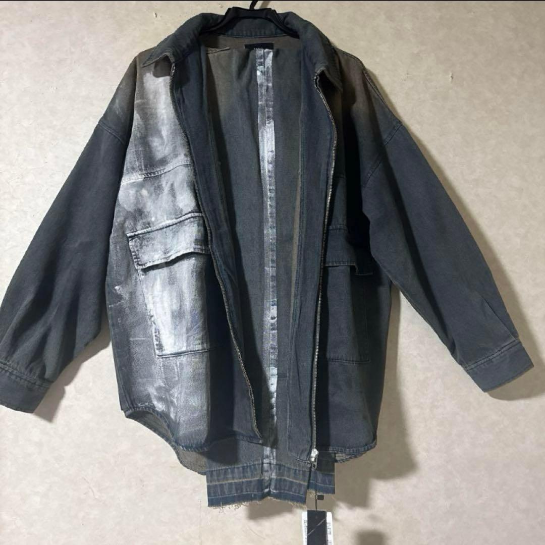 新品　M.U.L くすみブルー　ヴィンテージリメイク　デニム　セットアップ　レア