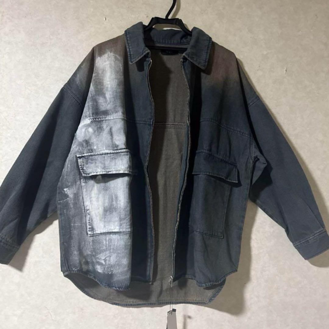 新品　M.U.L くすみブルー　ヴィンテージリメイク　デニム　セットアップ　レア