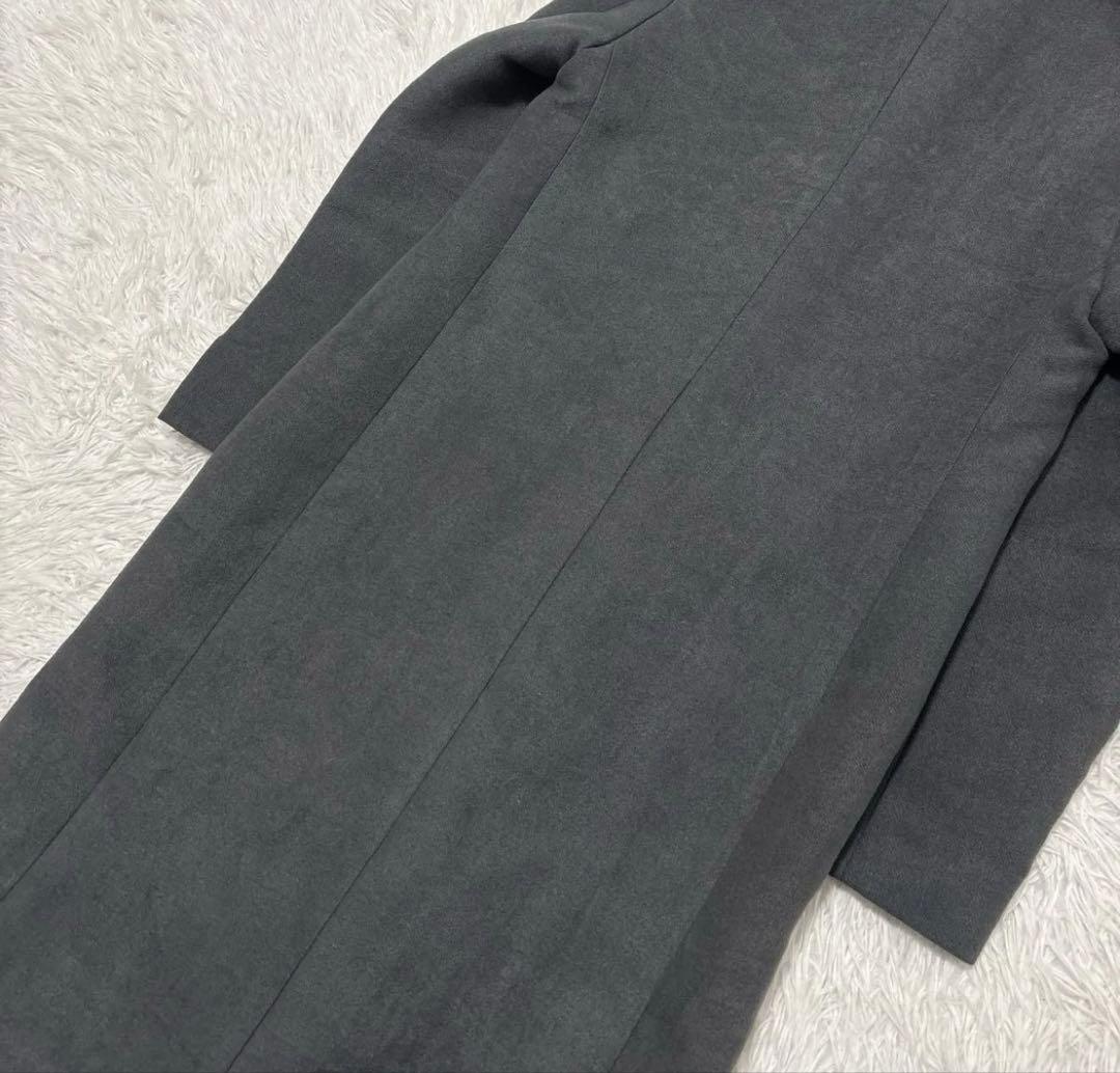 ジルサンダー ダブルブレスト ロングコート グレー　イタリヤ製 レディース 36