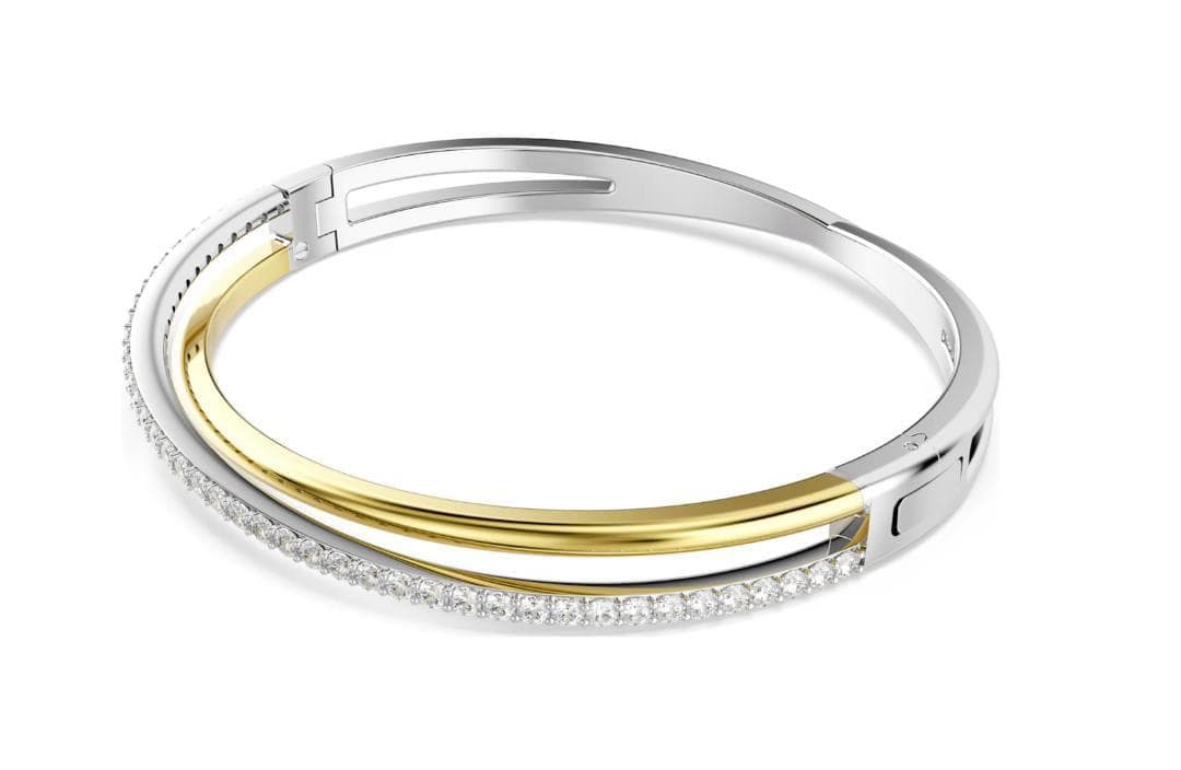 スワロフスキーSwarovski Hyperbola バングルラウンドカット M