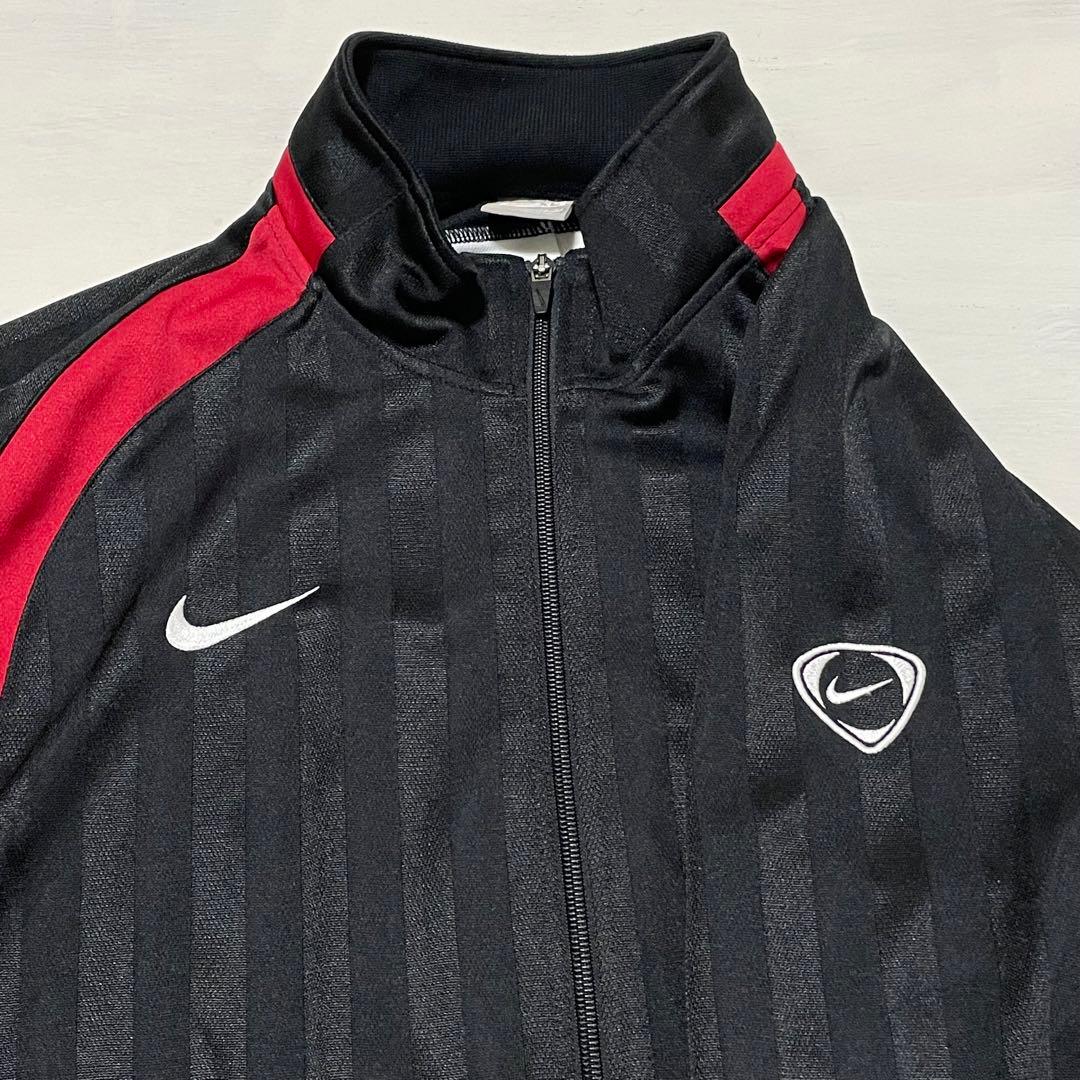 美品　00s NIKE ジャージ　セットアップ　黒×赤　ブラック　XL