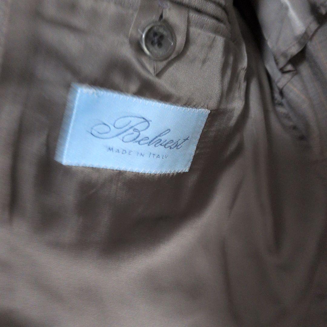 Belvest　グレー ダブルブレスト スーツ