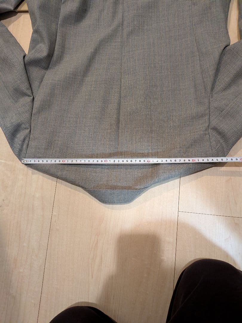 Belvest　グレー ダブルブレスト スーツ