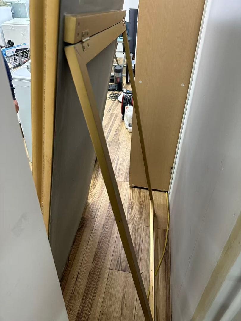 全身鏡 アンティーク調 ミラー 180cm 大型 ヴィンテージ調 ゴールド