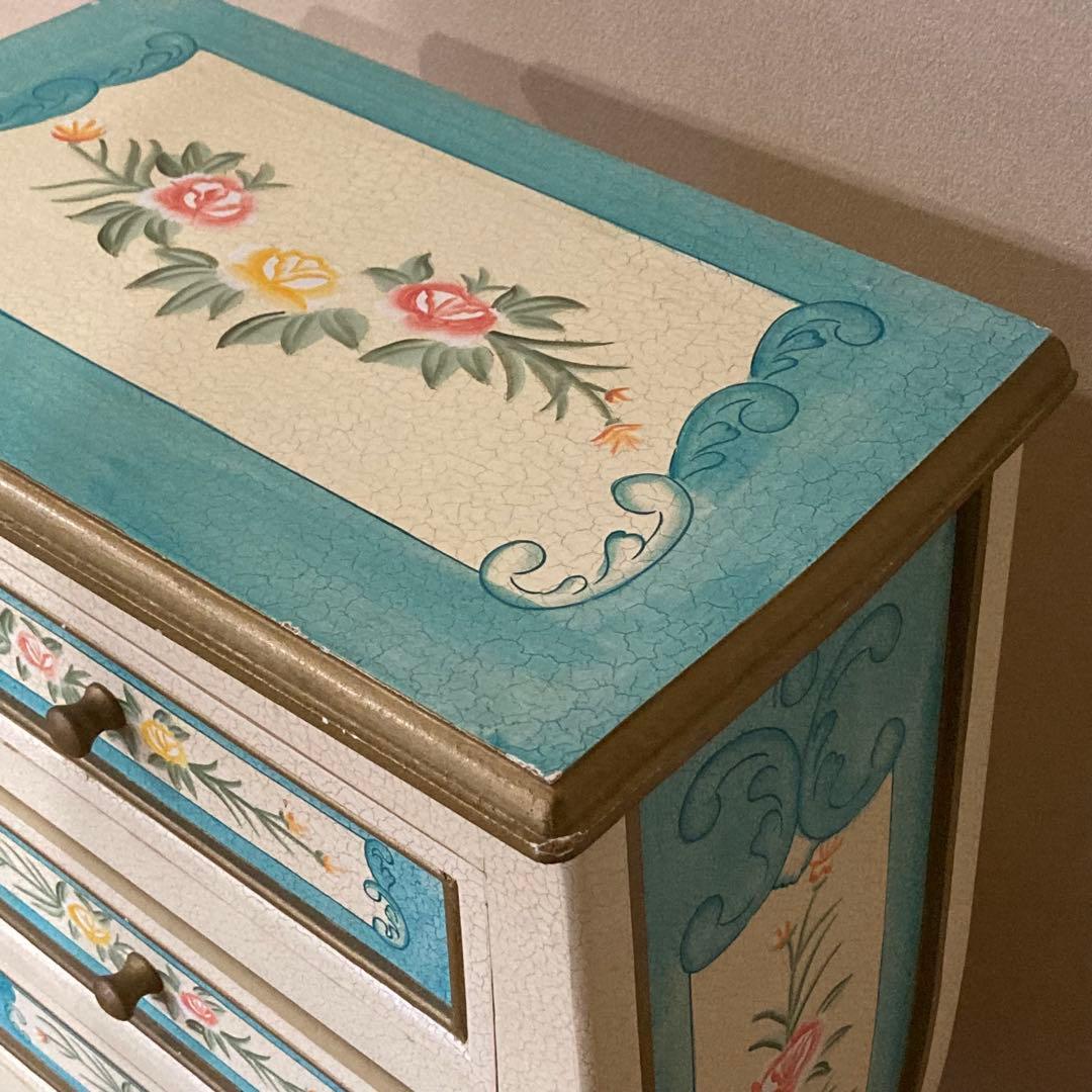 ロココ調 キャビネット 猫足 家具 収納 タンス インテリア アンティーク