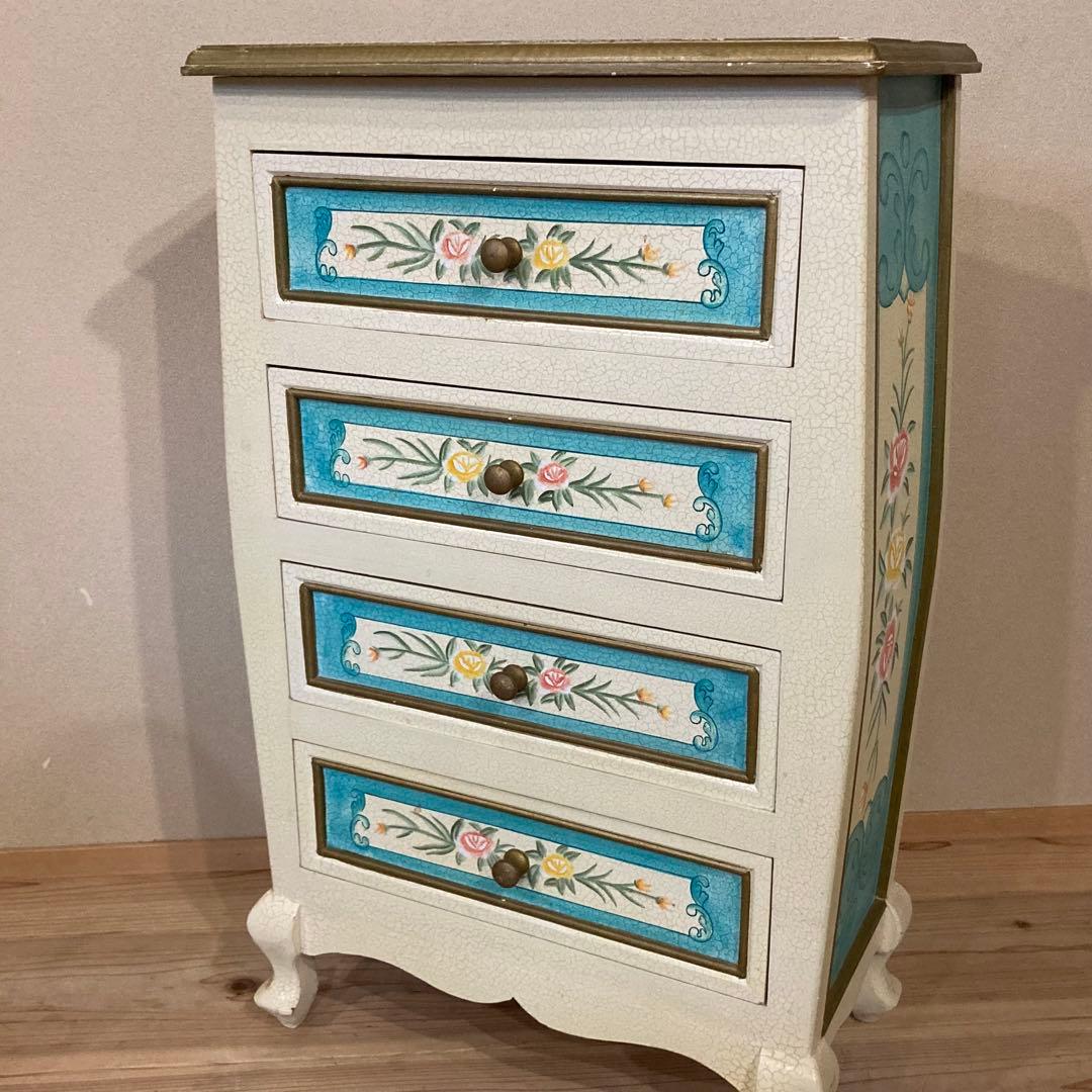 ロココ調 キャビネット 猫足 家具 収納 タンス インテリア アンティーク