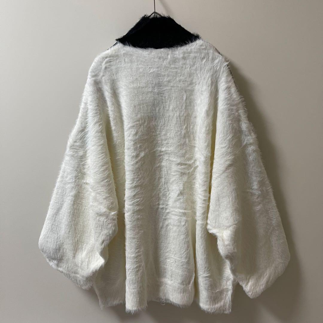 新品2XL】アディダス フェイクモヘヤ クラシック トラックトップ ジャケット白