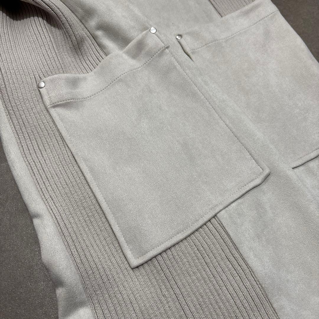 ＊百合＊ MEDOC originalフェイクスエードハイネックワンピース