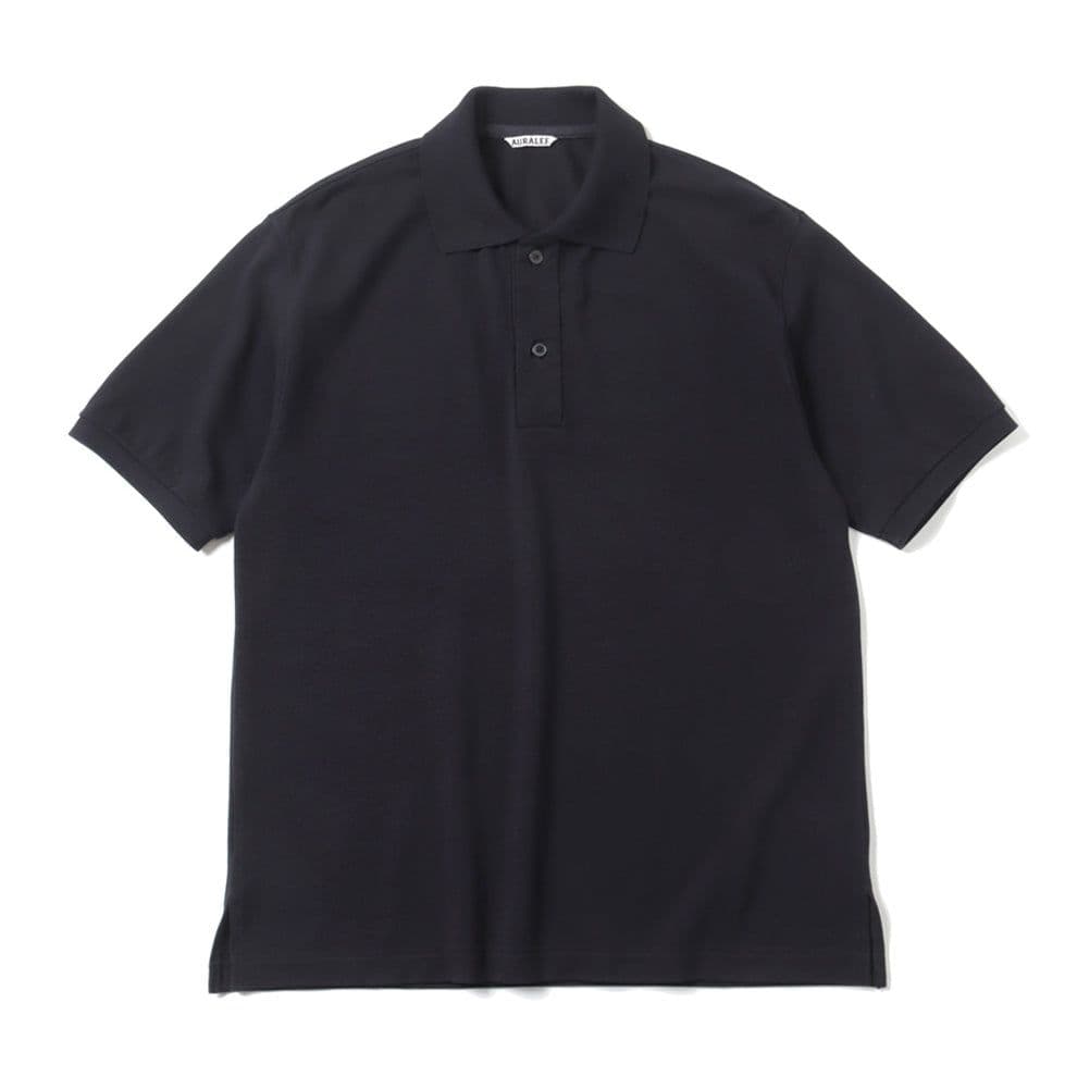 トップス Auralee-Super Fine Cotton Pique Big Polo