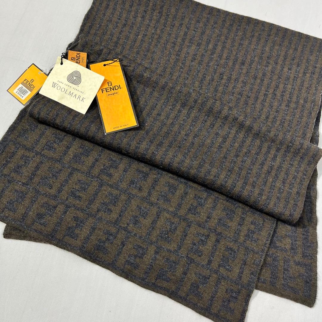 FENDI フェンディ マフラー ズッカ柄