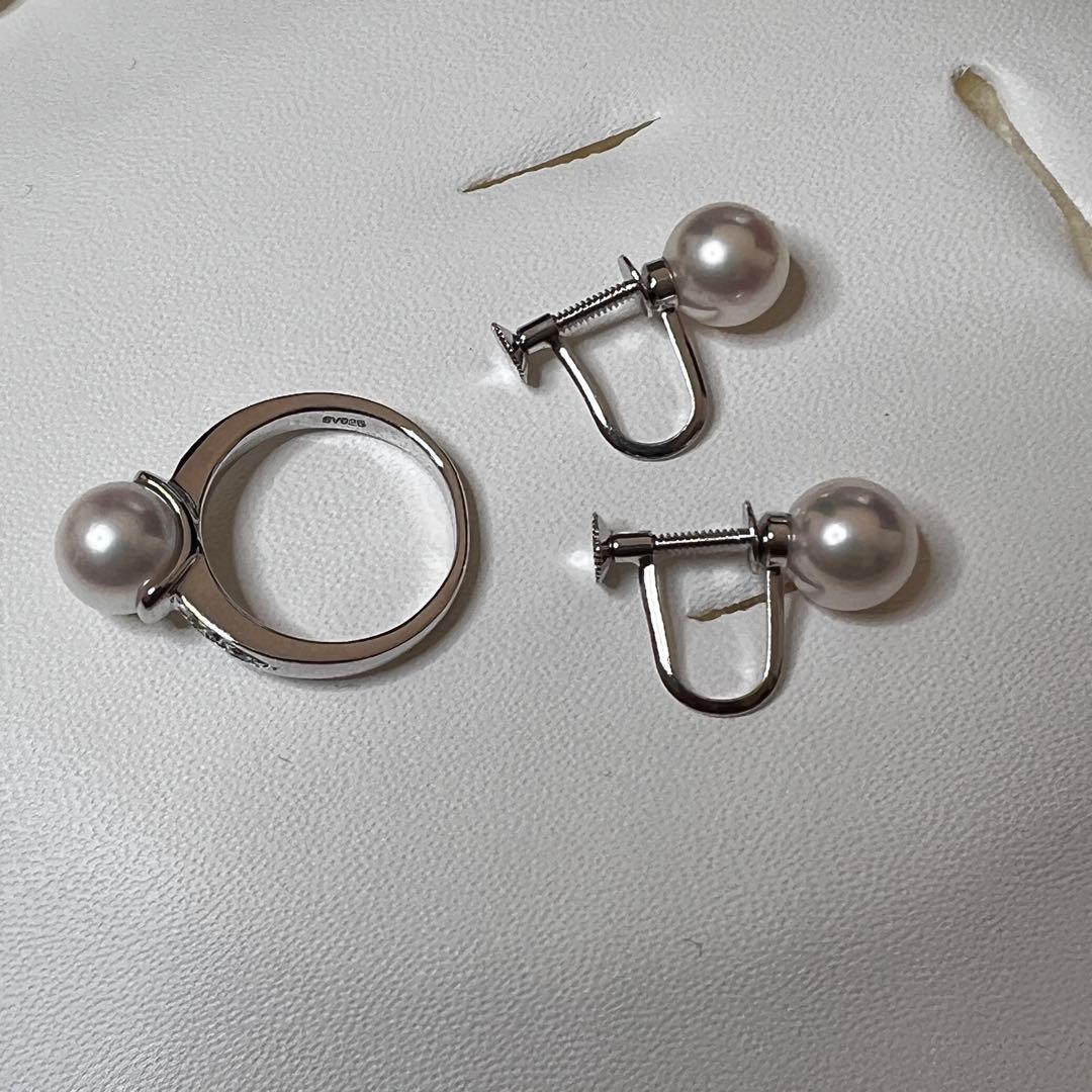 【オーロラ花珠】 あこや真珠 パールネックレス8.0-8.5mm 真珠科学研究所