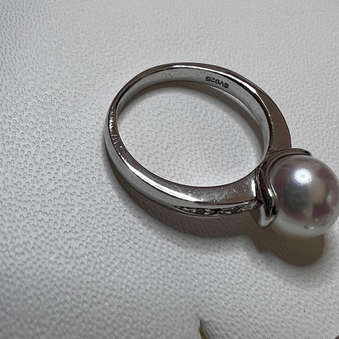 【オーロラ花珠】 あこや真珠 パールネックレス8.0-8.5mm 真珠科学研究所