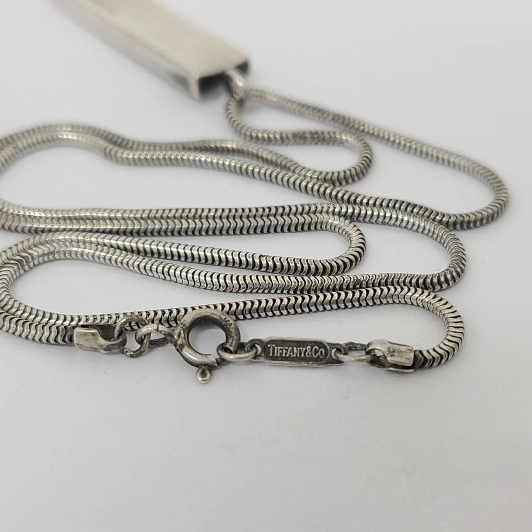ティファニー ネックレス 1837 バー プレート 925刻印 シルバー ②