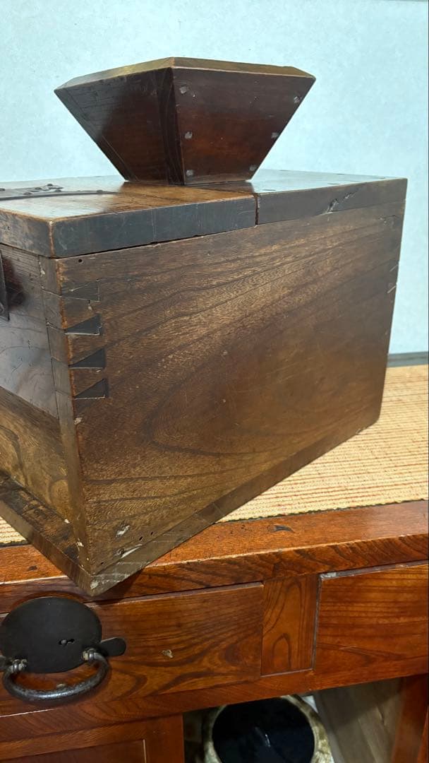 古民具　古道具　銭箱　金庫　帳場箪笥　 江戸時代後期　骨董品　錠前付ジャンク品