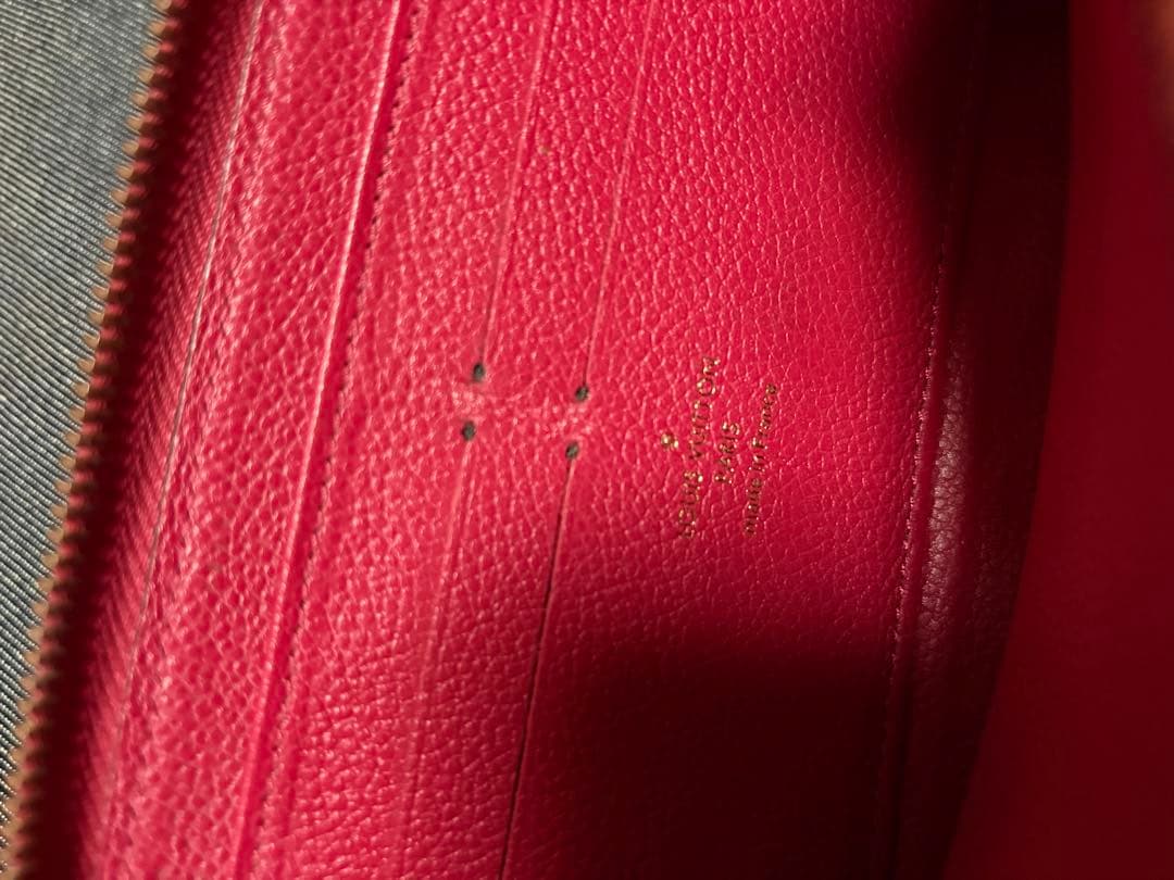 Louis Vuitton ピンクレザー 長財布