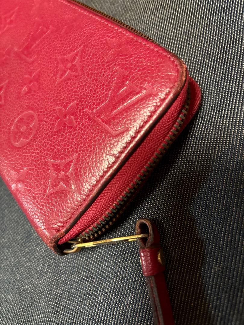 Louis Vuitton ピンクレザー 長財布