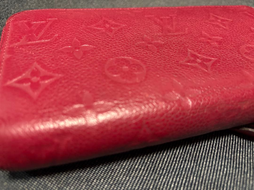 Louis Vuitton ピンクレザー 長財布