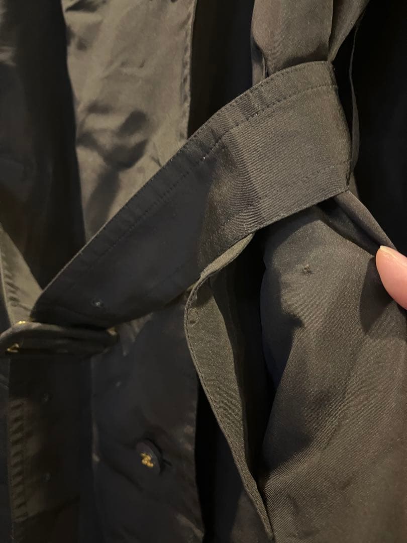 美品　CHANEL トレンチコート　38 正規品　ブラウン　シルク　ココボタン