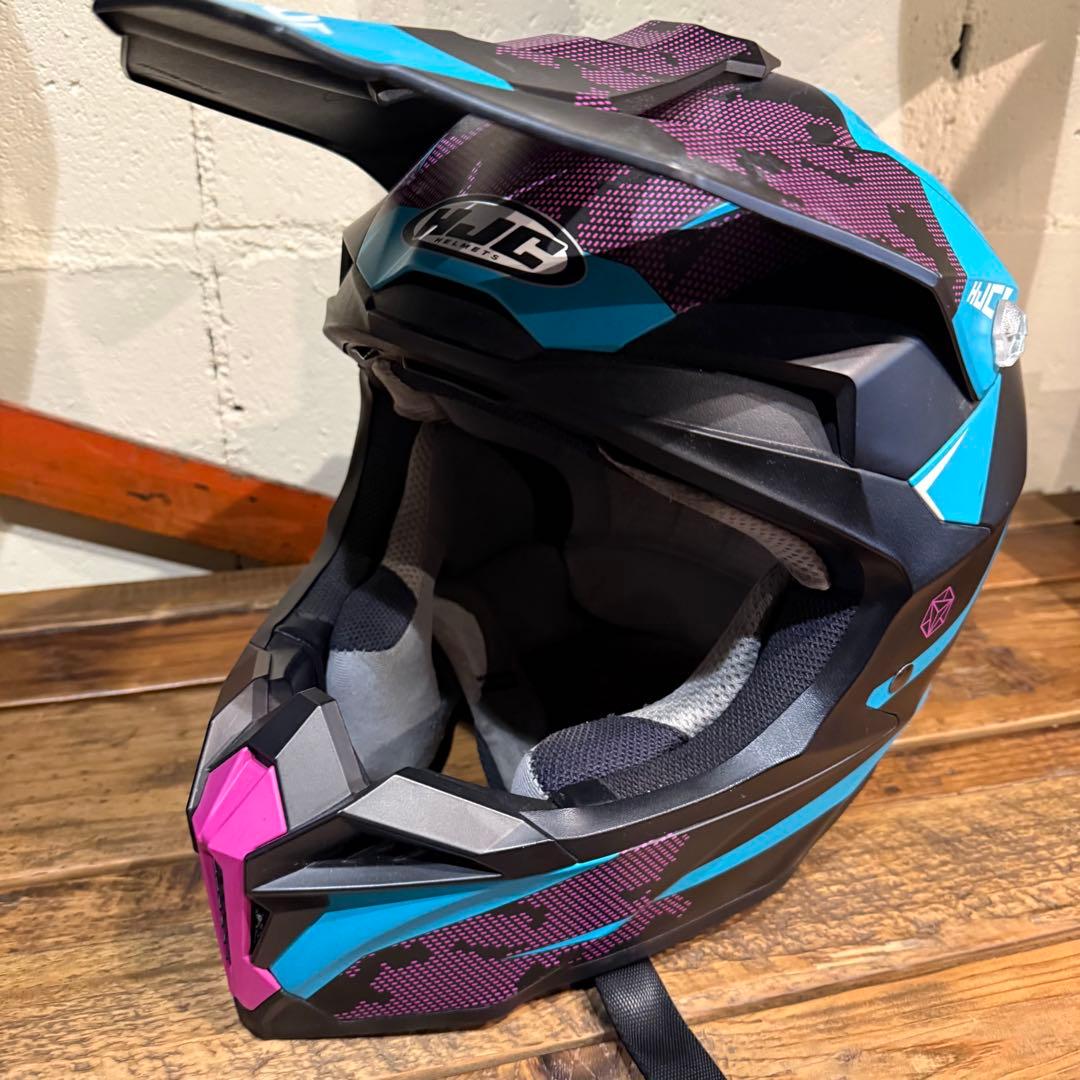 HJC オフロードヘルメット オフロードバイク ブルー　TONA Ｍ