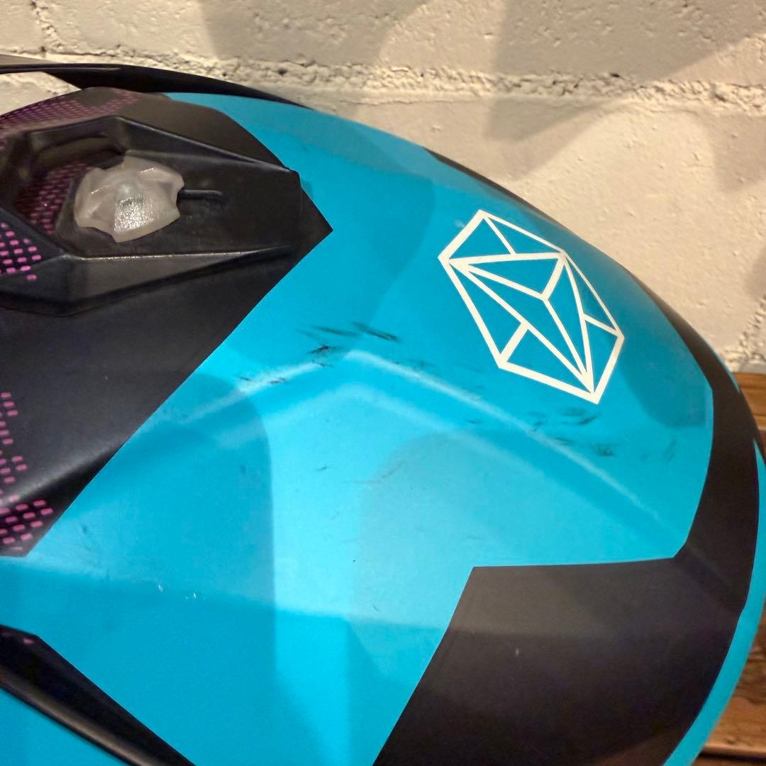 HJC オフロードヘルメット オフロードバイク ブルー　TONA Ｍ