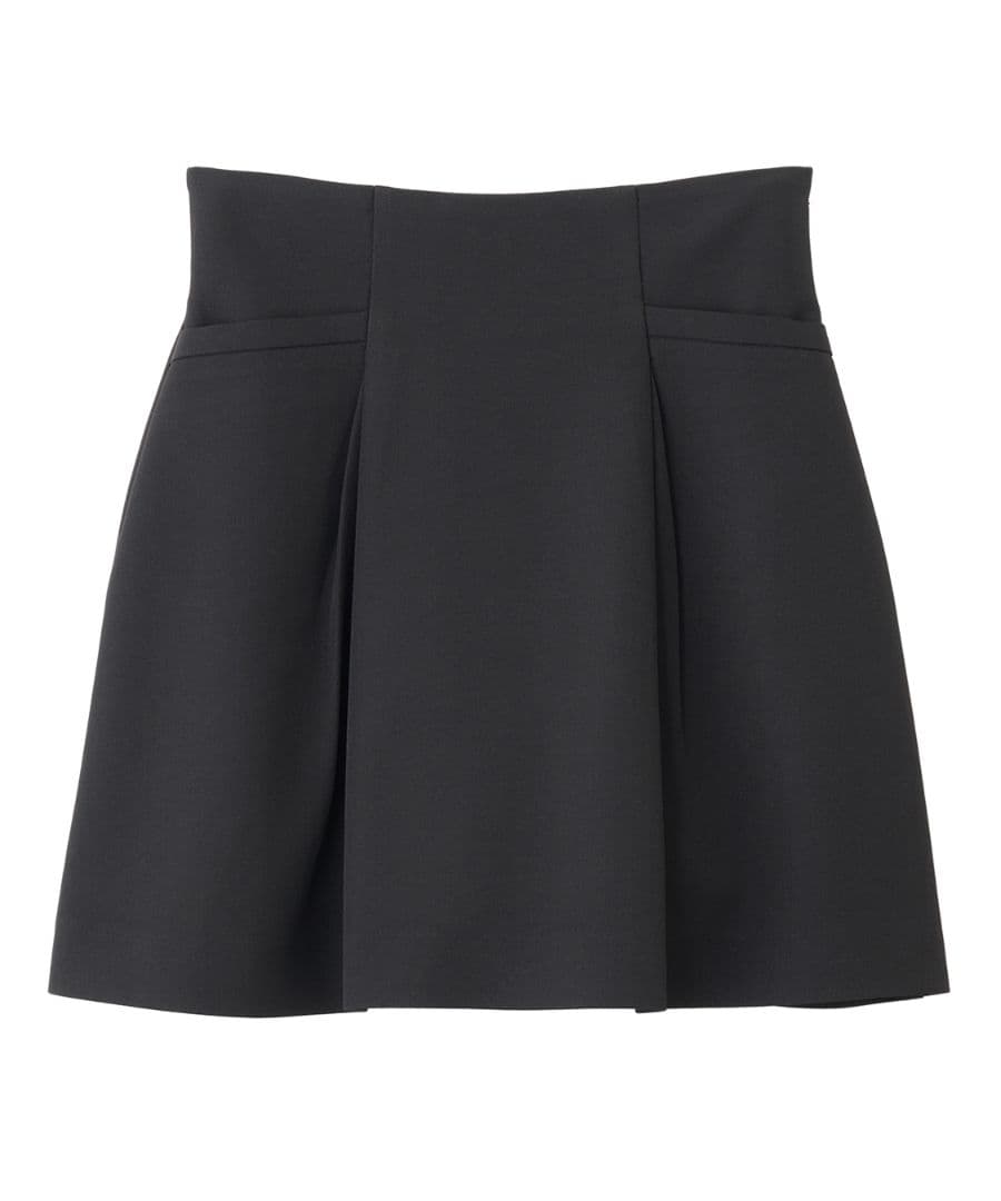 【ブラックM完売】 ココディール 新品タグ付 タックキュロットスカート