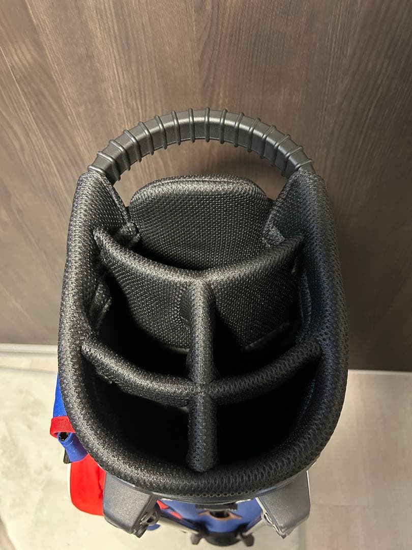 新品未使用　暗所保管　 Ralph & Swell キャディバッグ 青/赤