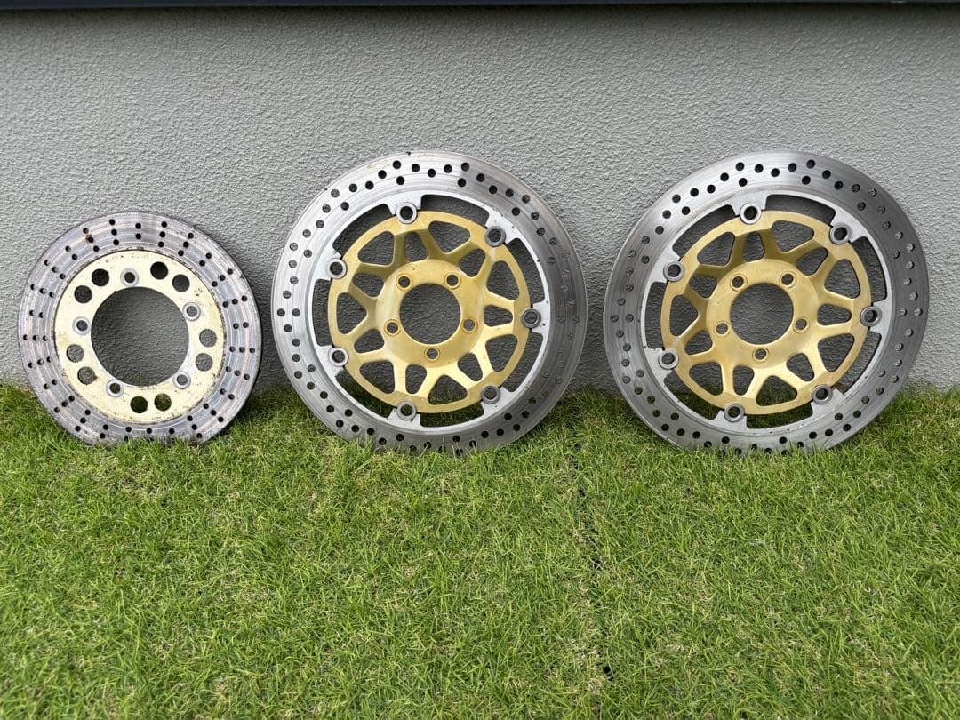 zrx1200r純正フロントディスクローター 左右及びリアセット