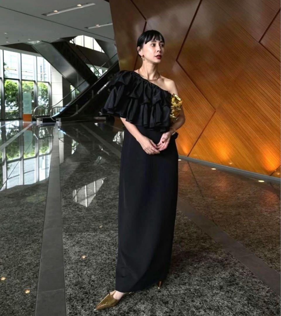 LUSTER TIERED LAYERED DRESS ameri オケージョン