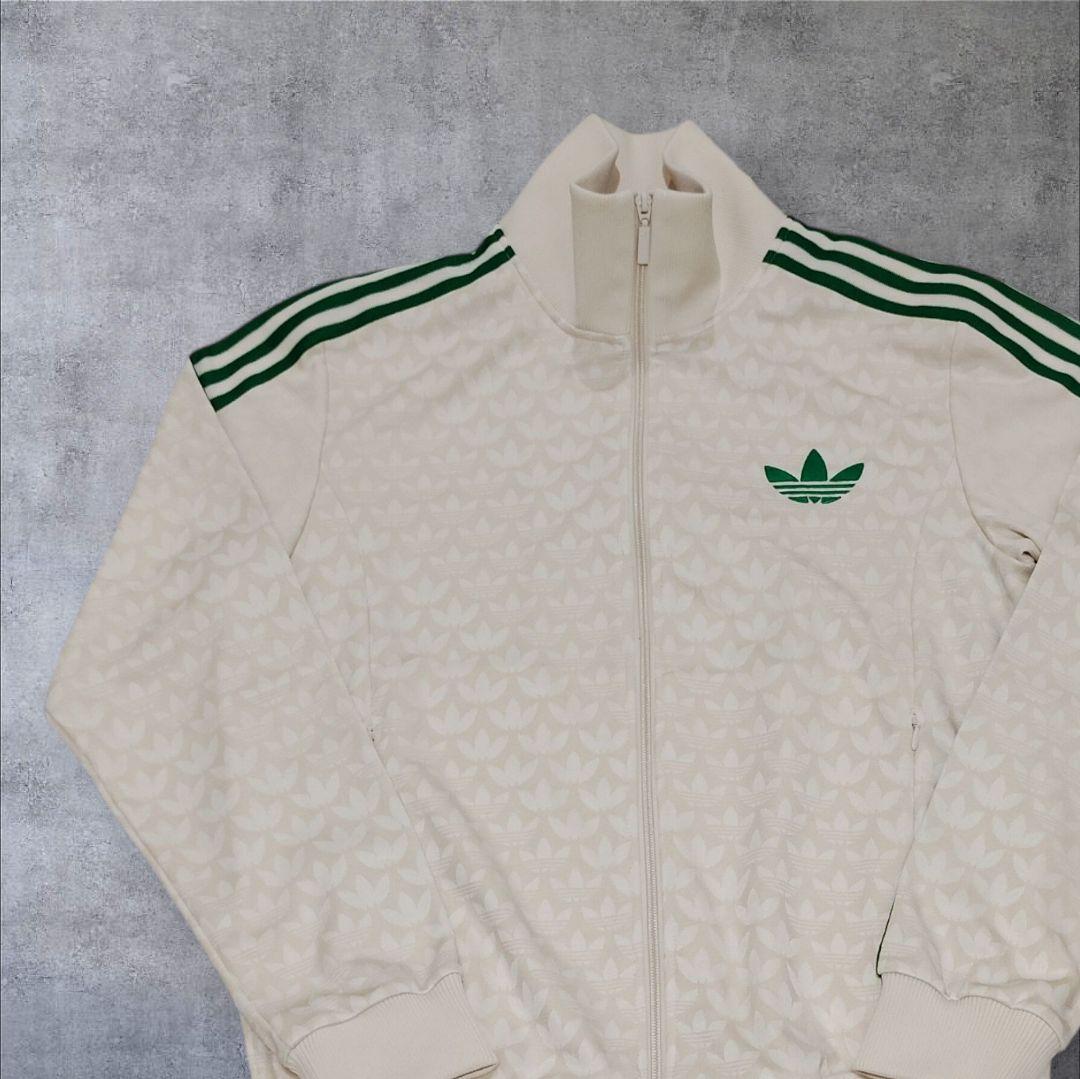 X*！様 【美品】adidas　トラックジャケット　モノグラム柄　トレフォイルロ