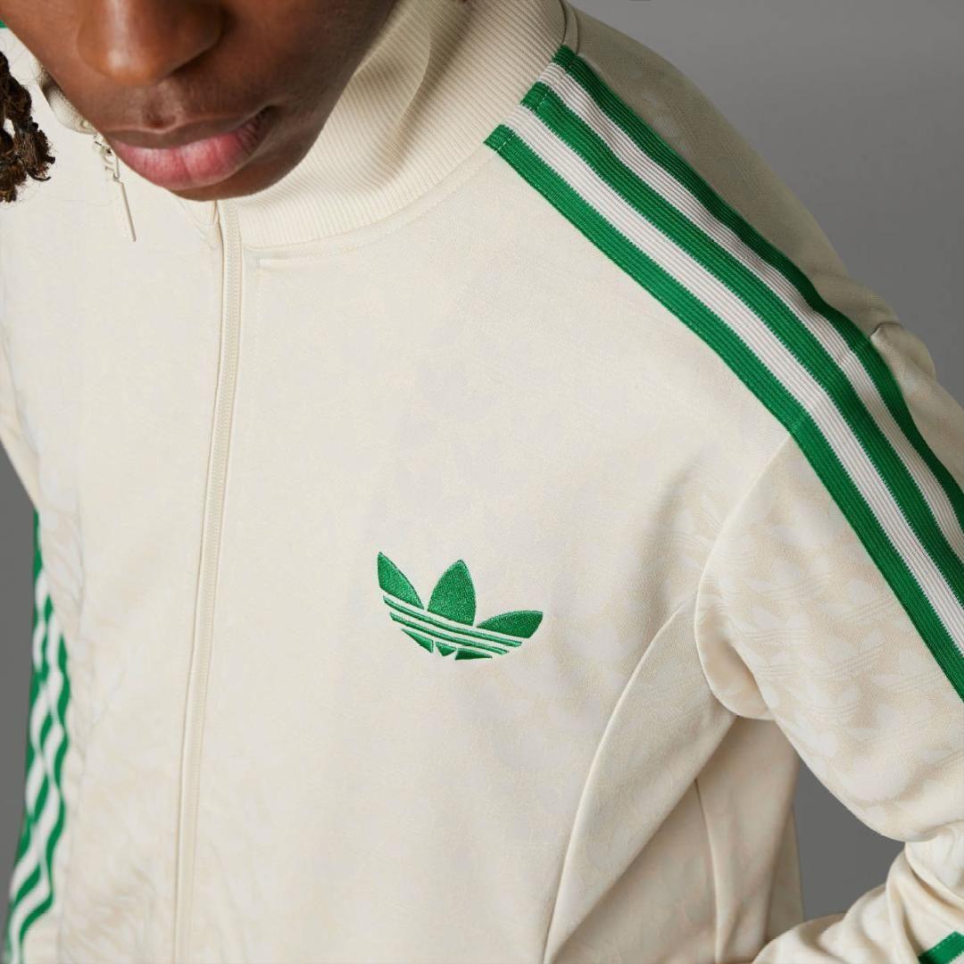 X*！様 【美品】adidas　トラックジャケット　モノグラム柄　トレフォイルロ