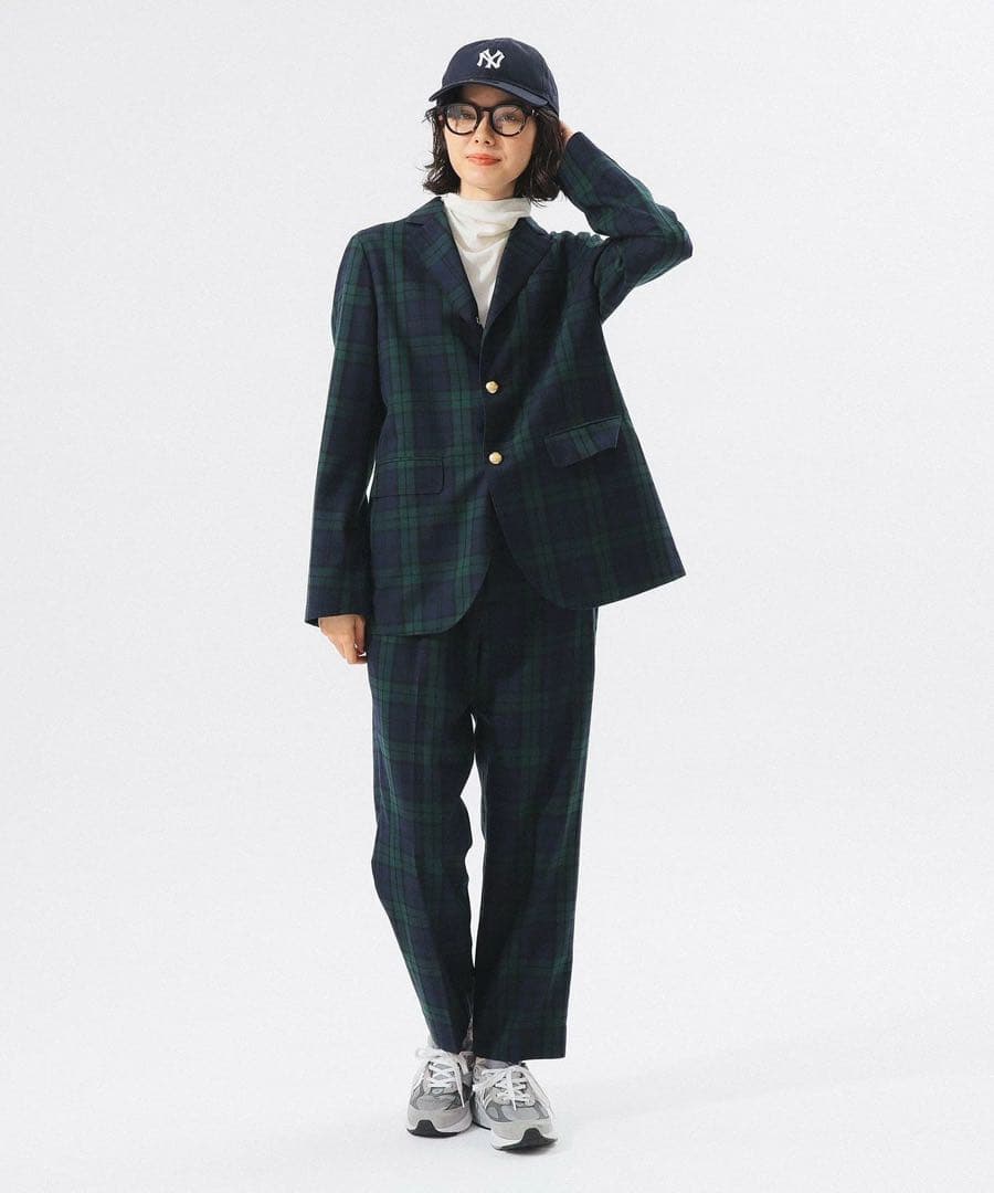 BEAMS BOY ブレザー セットアップ BLACK WATCH