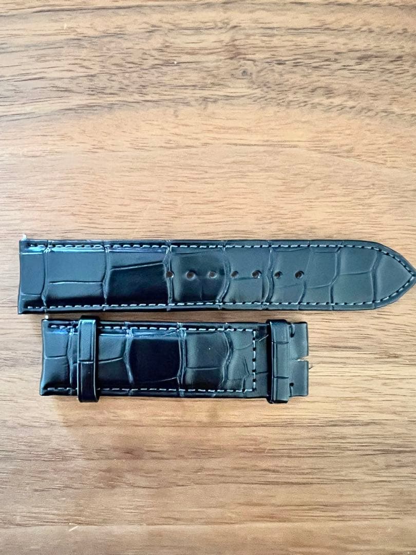 【極美品】ジャガールクルト純正クロコダイルベルト・ブラック21/20