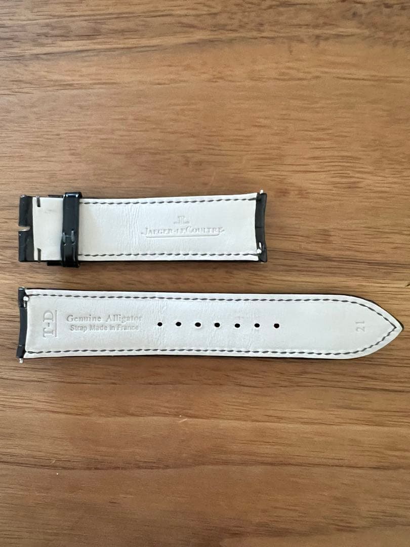 【極美品】ジャガールクルト純正クロコダイルベルト・ブラック21/20