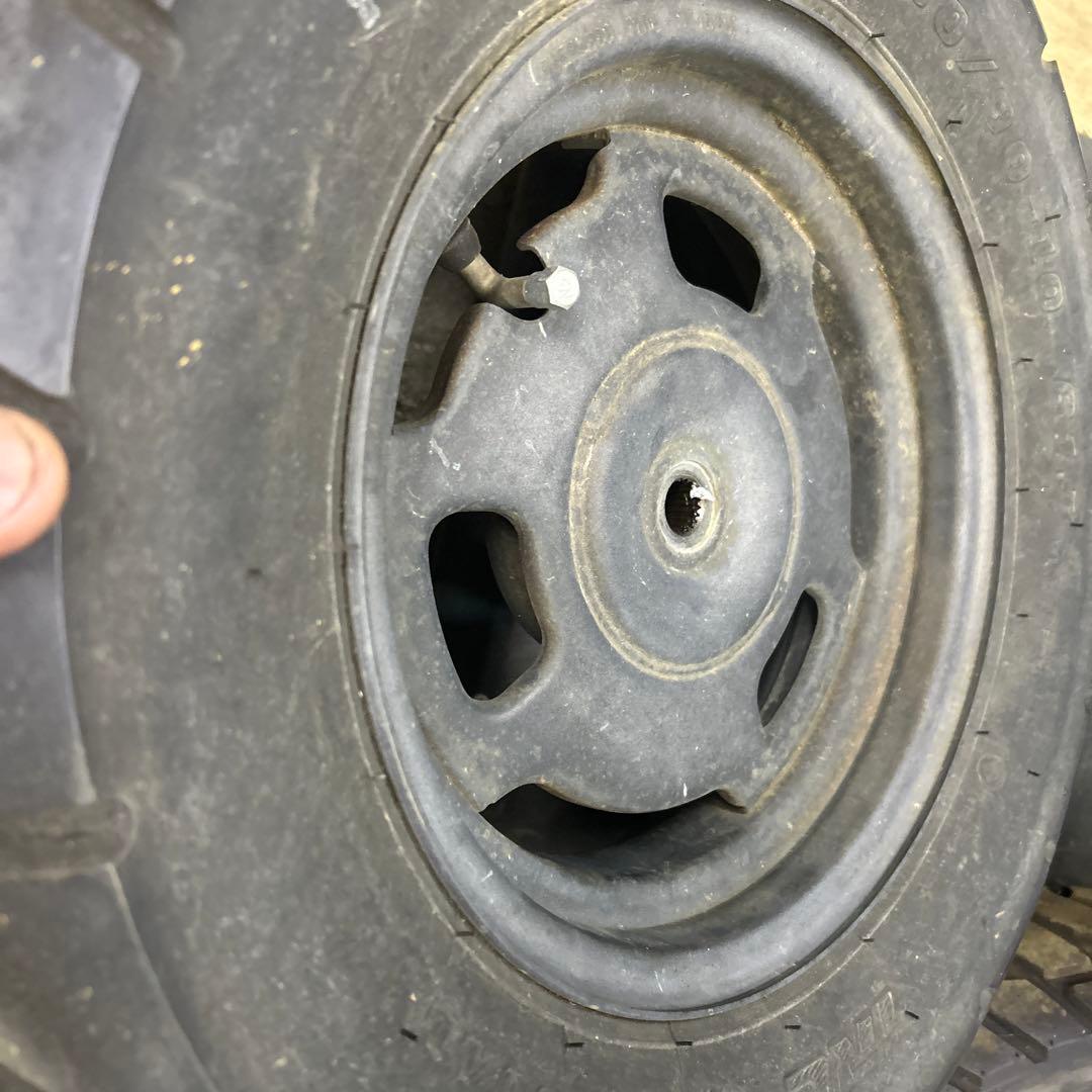 AF58 ズーマー　純正前後ホイールセット　流用やは補修ベースに