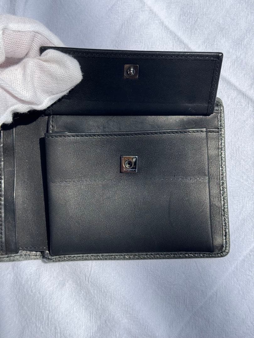 Ferragamo フェラガモ 二つ折り 財布 ブラック レザー 箱付き